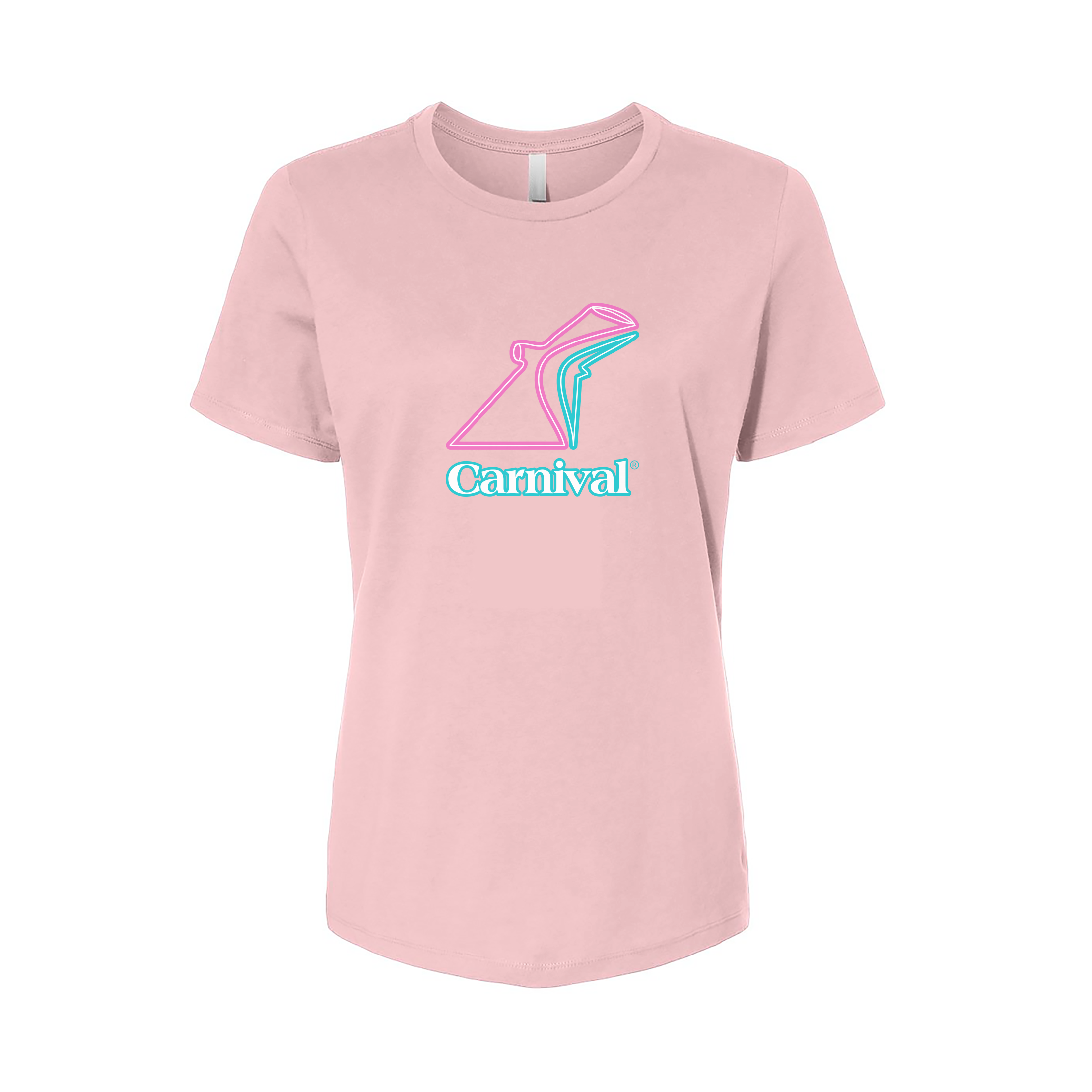 Pink Neon Funnel Graphic Women's Short-Sleeve T-Shirt