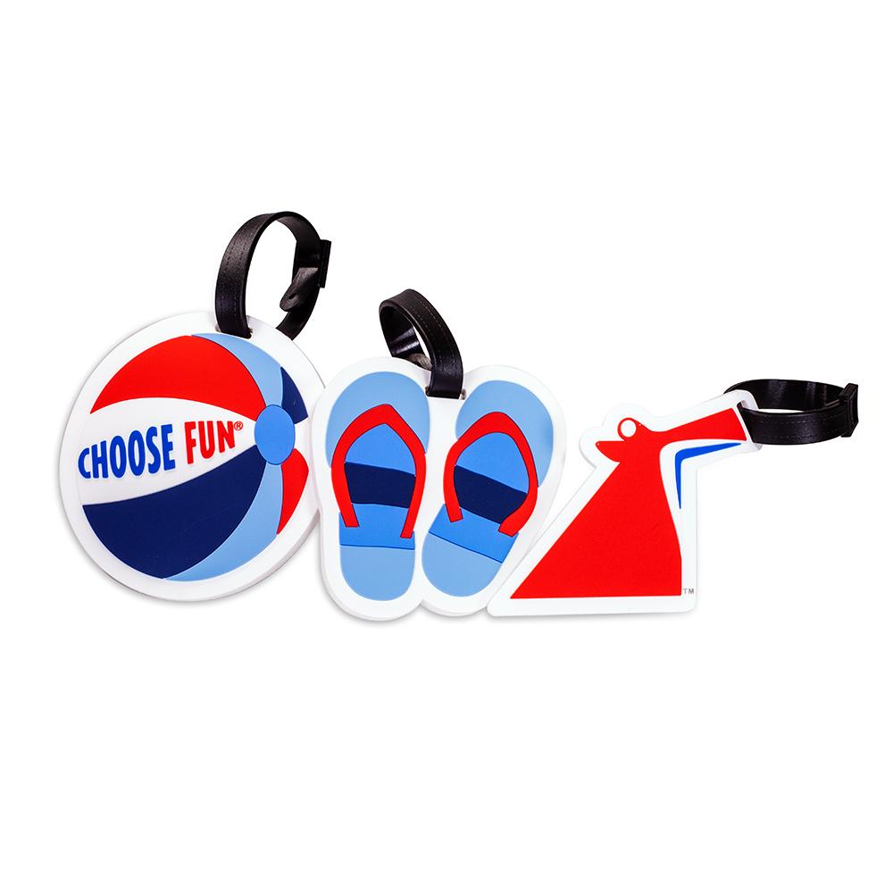 Choose Fun Luggage Tags Set of 3 Carnival Cruise Line